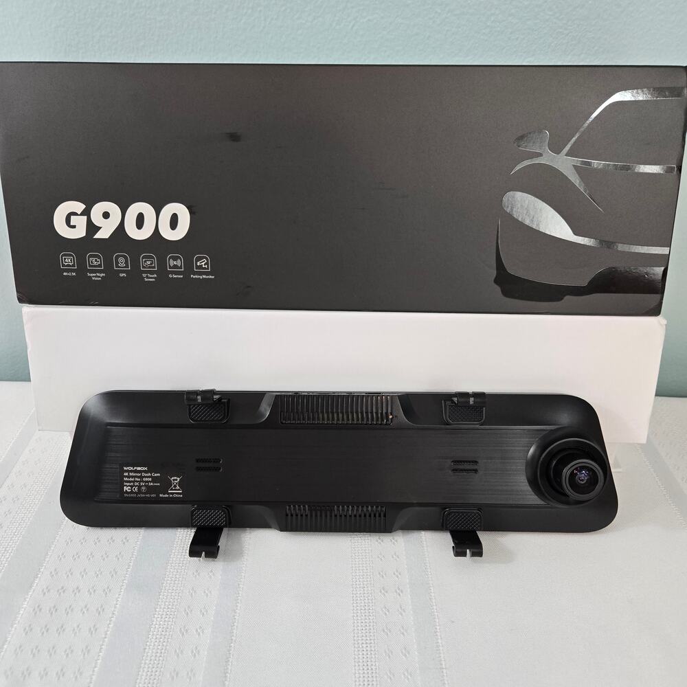 WOLFBOX G900 "EXTENDED PACKAGE" Mirror Camera 4K 11.8" Dash Cam Front & Rear